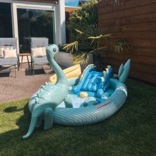 Swim Essentials Nafukovací bazén so šmykľavkou Dino 210 cm