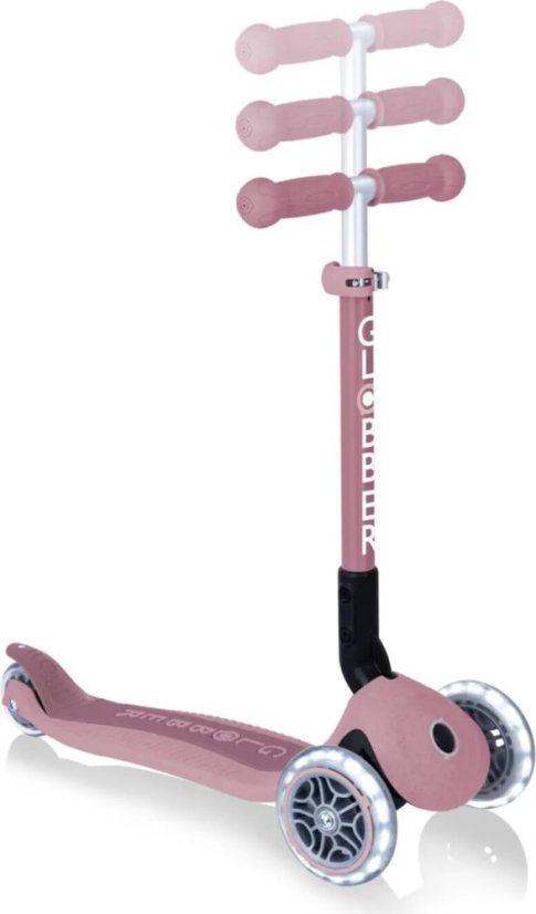 Globber kolobežka Junior Foldable lights Ecologic - Berry