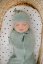 Dětské čepice - sada dvou kusů pastelová šedá/pastelová mintová - Věk: 0 - 2 měsíců