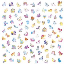 Janod Stickers Samolepky Jednorožce 100 ks balenie S