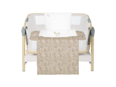 KikkaBoo Posteľná sada s obliečkami 3ks do postieľky 50x85 cm Secret Garden Beige