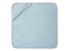 Little Dutch Osuška s kapucňou 100x100 cm Pure Denim Blue