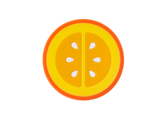 Silikonové kousátko Infantino Orange