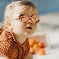 KiETLA slnečné okuliare OURS'ON 1-2 roky (almond green)