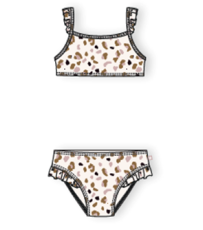 Swim Essentials Bikiny s UPF 50+ Leopard béžový