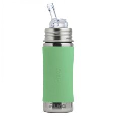 Pura nerezová fľaša so slamkou s membránou 325ml (Moss)