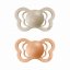 BIBS Couture anatomické cumlíky zo silikónu 2ks - veľkost 1 (Vanilla / Peach)