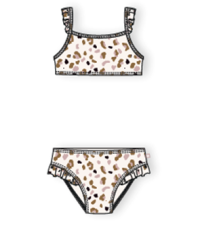 Swim Essentials Bikiny s UPF 50+ Beige Leopard