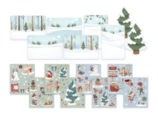Little Dutch Sada so samolepkami Vianočné prianie