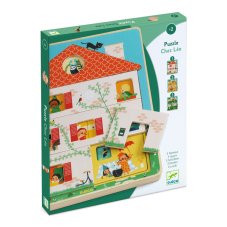 Djeco Puzzle s 3 vrstvami Chez Leo