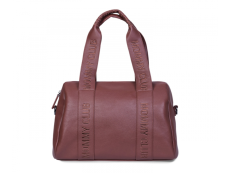 Childhome Přebalovací taška Mommy Club Signature Vegan Leather Dark Brown