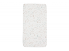 Jollein Napínacia plachta 120x60 cm Elephant Tales