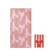 Swim Essentials Plážový uterák z mikrovlákna Lobster Stripe 180 x 90 cm