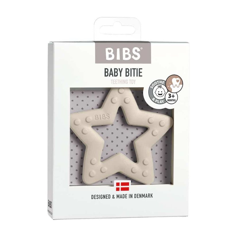 BIBS Otroško grizalo (Star Ivory)