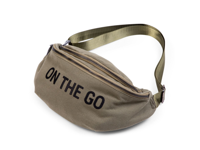 Childhome Torbica za okoli pasu On The Go Canvas Khaki