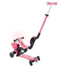 Globber kolobežka Go Up Baby lights 360 ° Coral Pink