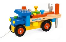 Janod BricoKids Kamión s náradím 17 ks