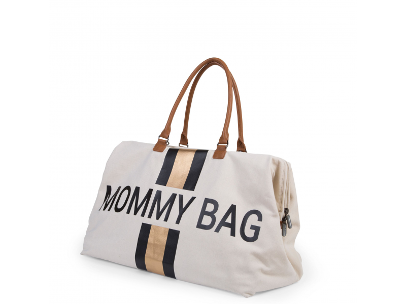 Childhome Přebalovací taška Mommy Bag Off White / Black Gold