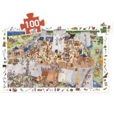 Djeco Objavovacie puzzle Opevnený hrad 100 ks