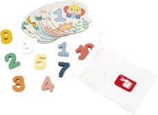 Janod Vkladacie drevené puzzle pre deti Čísla Pure