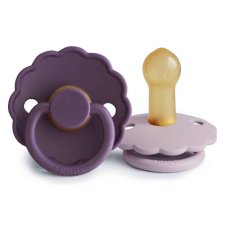 FRIGG Dvojbalenie cumlíkov daisy violet dream/ soft lilac, 6-18m, kaučuk