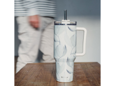 Quokka Nerezový termohrnček so slamkou Stream Cotton 1200 ml