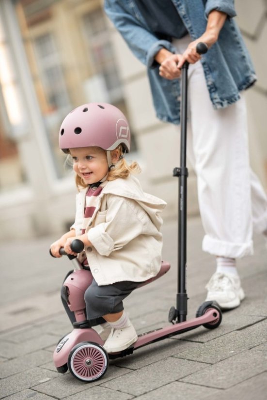 Scoot & Ride Odrážedlo koloběžka 2v1 Highwaykick 1 Push and Go Wildberry