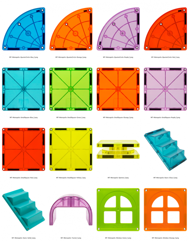 Magna-Tiles Magnetická stavebnica Metropolis 110 dielov