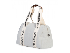 Childhome Prebaľovacia taška Mommy Club Signature Canvas Off White