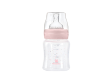 KikkaBoo Dojčenská fľaša 120ml 0m+ Hippo Dreams Pink