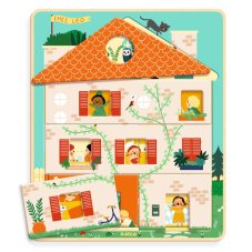 Djeco Puzzle s 3 vrstvami Chez Leo