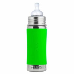 Pura nerezová dojčenská fľaša 325ml (zelená)