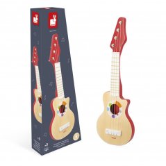 Janod Leseni glasbeni instrument za otroke Rock kitara Confetti