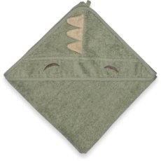 NUUROO Aki Dojčenská osuška s kapucňou Light Green Dino