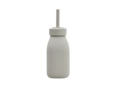 KikkaBoo Fľaša so slamkou Platinum Silicone Sand