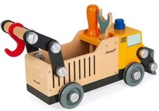 Janod Dřevěné auto a stavebnice nákladní auto BricoKids