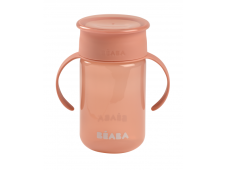 Beaba Hrnček trénovací 360° Pink 340 ml 12m+