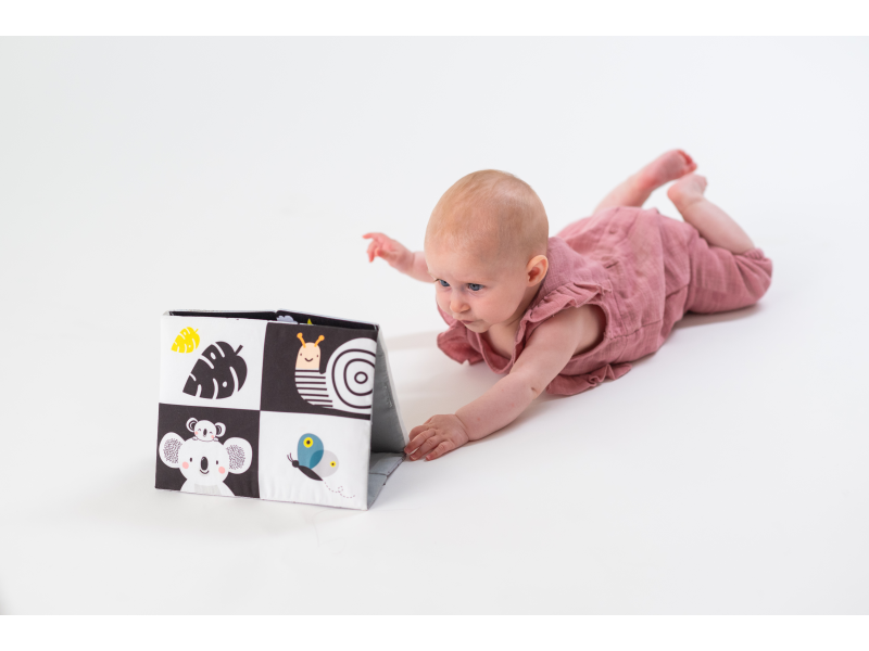 Taf Toys Igralna knjiga na trebuhu z ogledalom