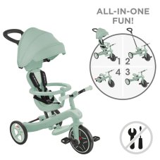 Globber trojkolka Explorer Trike 4in1 Ecologic Pistachio