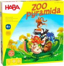 Haba Společenská hra pro děti na rozvoj motoriky ZOO pyramida SK CZ verze