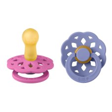 BIBS Boheme cumlíky z prírodného kaučuku 2ks - veľkosť 2 (Bubblegum / Peri)