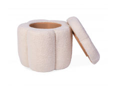 Childhome Box na hračky 2v1 Květina Off White