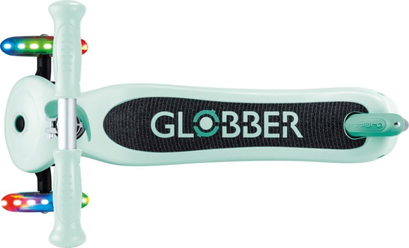 Globber detská trojkolesová kolobežka - Primo Lights V2 - Svietiace Kolieska - Dark Mint