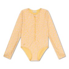 Swim Essentials Plavky s dlhým rukávom s UPF 50+ Florish yellow