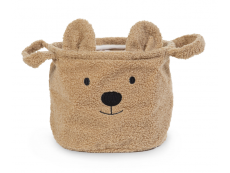 Childhome Koš na hračky Teddy Beige 25x20x20 cm