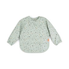 Bryndáček s rukávem Happy dots - zelený