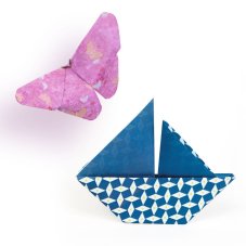 Djeco Farebné papiere na origami Natsu 100 ks