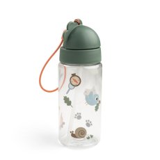 Detská fľaša so slamkou Tiny Trails 350 ml - zelená