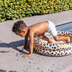 Swim Essentials Napihljiv bazen za otroke Leopard beige 60 cm