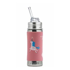 Pura nerezová fľaša so slamkou 325 ml (Rose)